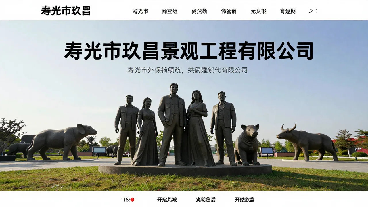 寿光市玖昌景观工程有限公司 首页主视觉